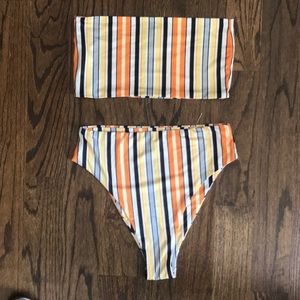 Striped bikini